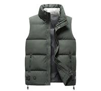 Sleeveless Jacket Men, Body Warmers for a Man, Lightweight Windproof Body Warmer Winter Thermal Quilted Outerwear Gilets with Zip Pockets for Snow Ski Hiking Warm Cozy