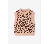 Sleeveless Jumper for Girls camel