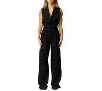 Sleeveless Jumpsuit with Classic Lapel - female - Manila Grace - Jumpsuits - Black - L - Jumpsuits & Playsuits L