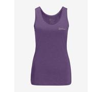 Sleeveless lilac women's Jack Wolfskin Crosstrail T-shirt. - M