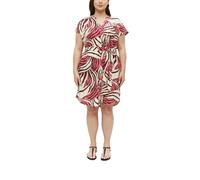 Sleeveless Linen Blend Dress with All-Over Print and Gathered Details Women s.Oliver Rose 50
