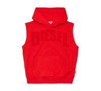 Sleeveless Logo Sweatshirt - male - Diesel - Kids Sweatshirts - Red - 6 Y - Kids 6 Y