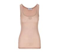 Sleeveless Logo Top - female - Prada - Sleeveless Tops - Beige - M - Tops M