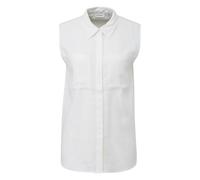 Sleeveless Long Linen Blend Shirt with Chest Pockets Women's COMMA Blanc 42