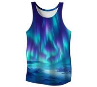 Sleeveless Men's Tank Top with Print Design for Outdoor Leisure Activities Stylish Summer Look
