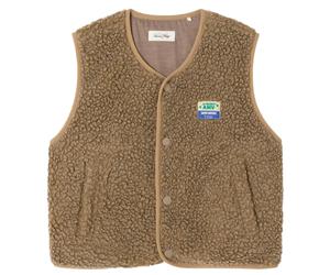 Sleeveless Oversized Fleece Child American Vintage Marron 5/7 ans