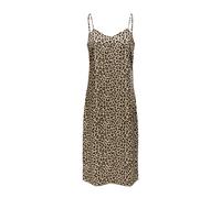 Sleeveless Polyester Dress Brazilian Sand Print - female - ONLY - Midi Dresses - Beige - S - Dresses S