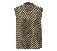 Sleeveless Printed Chiffon Blouse with Shoulder Pads for Women COMMA Vert 34