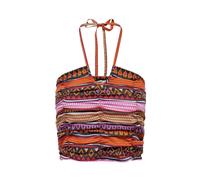 Sleeveless Russet Orange Top with Print - female - ONLY - Sleeveless Tops - Multicolor - M - Tops M