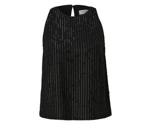 Sleeveless Sequin Blouse Women COMMA Noir 38