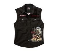 Brandit x Iron Maiden - Number Of The Beast Vintage - Vest - black - XXL - 100% Cotton,Cotton XXL