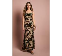 Sleeveless Strappy Devour Slip Dress With Lace Insert Coast Mocha 16