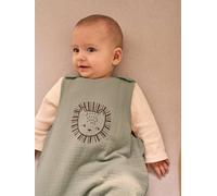 Sleeveless Summer Baby Sleeping Bag, Ethnic, Oeko-Tex® sage green