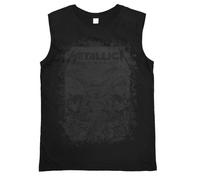 Amplified Clothing Grey Metallica Sleeveless T-Shirt Mens