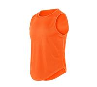 Sleeveless T Shirt Men Quick Drying Basketball Training Vests Outdoor Sports Vest Moisture Wicking Fitness Athletic Tank Top Running Athletic Sports Tank Top Summer Sleeveless Vest Orange