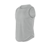 Sleeveless T Shirt Men Quick Drying Basketball Training Vests Outdoor Sports Vest Moisture Wicking Fitness Athletic Tank Top Running Athletic Sports Tank Top Summer Sleeveless Vest Grey