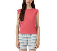 Sleeveless T-Shirt with lace Edge