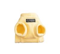 Sleeveless thermal underwear for pets, breathable autumn and winter clothing, color-blocked striped style, perfect for home outings and pet walks.(Yellow,L)