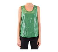 Sleeveless Top - female - P.A.R.O.S.H. - Sleeveless Tops - Green - S - Tops S