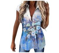 Sleeveless Tops for Women UK Women's Slim Fit Going Out Crop Tops Casual Solid Color Crew Neck Long Sleeve Tight Tee Shirt Basic Streetwear Yoga Tops for Women UK Loose Tshirt (Blue, XXL)