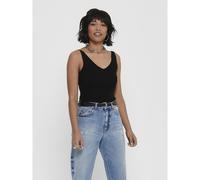 Sleeveless V-Neck Jumper Black