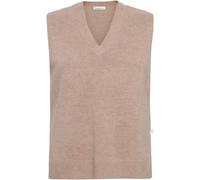 Sleeveless V-Neck Jumper Women KnowledgeCotton Apparel Blanc M