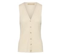 Sleeveless women's cardigan CULTURE CUSophi Annemette Blanc S