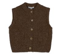 Sleeveless Wool Vest Brown 4 years