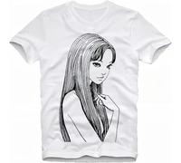 Sleeves Cotton T Shirt Tomie Junji Ito Uzumaki Manga Anime Guro Japan Japanese Suehiro Maruo Custom Tees White L