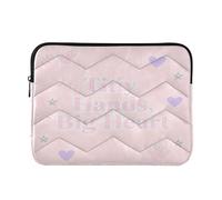 Sleeves for Laptops 13-14 Inch Soft, Tiny Hands Big Heart Baby Themed Pattern, Computer Carrying Bags for Women Men
