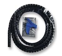 SLEEVING, SPIRAL, 16MM, BLACK, 25M, Cable Management Spiral Wrap, Cable Sleaves