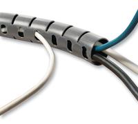 SLEEVING, SPIRAL, 9MM, BLACK, 25M, Cable Spiral Wrap, Cable Sleaves, Qty.25