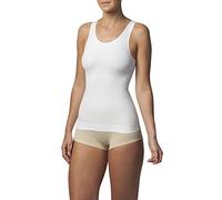 SLEEX Body Shaping Tank Top (Higher Back) (44042), White, Size S/M - Women's Shapewear Firm Control Cami