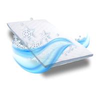 Sleezzz CloudComfort Mattress Topper with Summer and Winter Side, 7 Zones, 7 cm Height, Cold Foam, Washable Cover (120 x 200 cm)