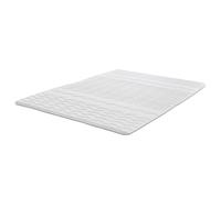 Sleezzz Mattress Topper, 2.5 cm Height, 7-Zone Comfort Foam, White, Non-Slip with Corner Elastics (100 x 200 cm)