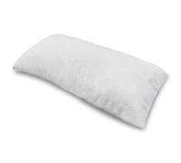 Sleezzz Viscoelastic Neck Support Pillow Dream 40 x 80 cm, White, Memory Foam Flakes, Removable Microfibre Cover, Washable, Suitable for Allergy Sufferers