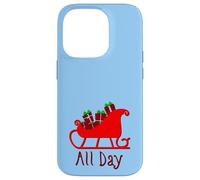Sleigh All Day Funny Witty Christmas X-mas Pun Case for iPhone 14 Pro