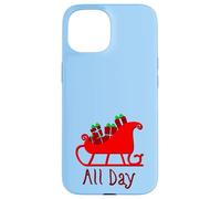 Sleigh All Day Funny Witty Christmas X-mas Pun Case for iPhone 15