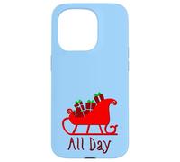 Sleigh All Day Funny Witty Christmas X-mas Pun Case for iPhone 15 Pro