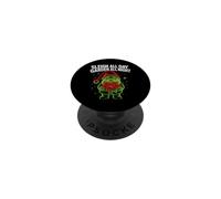 Sleigh All Day Garden All Night Christmas Gnome PopSockets Adhesive PopGrip