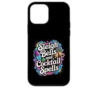Sleigh Bells Cocktail Spells Funny Christmas Drinking Party Case for iPhone 12 mini