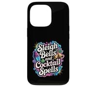 Sleigh Bells Cocktail Spells Funny Christmas Drinking Party Case for iPhone 13 Pro