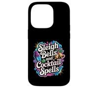 Sleigh Bells Cocktail Spells Funny Christmas Drinking Party Case for iPhone 14 Pro