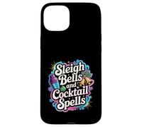 Sleigh Bells Cocktail Spells Funny Christmas Drinking Party Case for iPhone 15 Plus