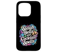Sleigh Bells Cocktail Spells Funny Christmas Drinking Party Case for iPhone 15 Pro