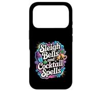 Sleigh Bells Cocktail Spells Funny Christmas Drinking Party Case for iPhone 17 Pro