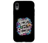 Sleigh Bells Cocktail Spells Funny Christmas Drinking Party Case for iPhone XR