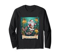 Sleigh Bells Under The Sea Santa Mermaid Ocean Christmas Fun Long Sleeve T-Shirt