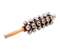 Sleigh Bells - Wooden Handle Hand Jingle Bells | Easy to Use Sleigh Tinkle Instrument, Home School Music Learning Supplies, Percussion Rattles, Early Education of Children, Teaching Aids