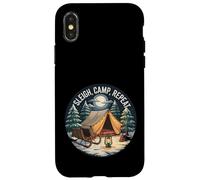 Sleigh Camp Repeat - Camping in the Snow Flurry Case for iPhone X/XS